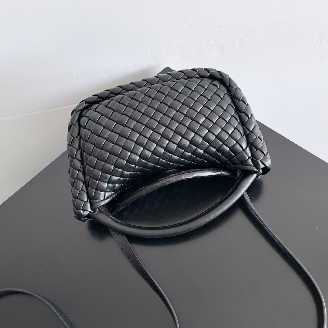 Bagsaaa B0tt*ga Ven*ta Small Cobble Top Handle 805739 Black - 23*11*8 cm