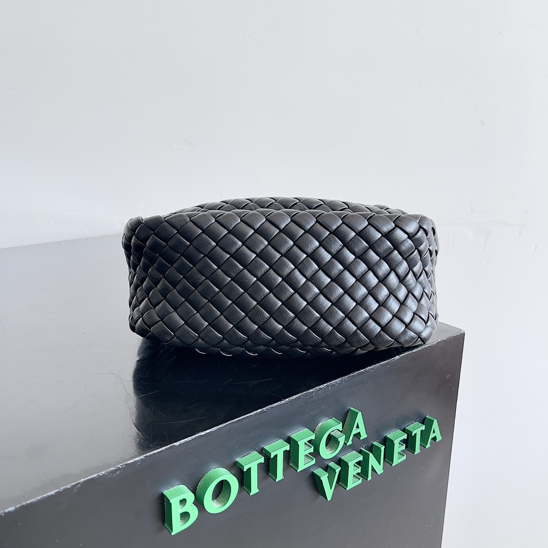 Bagsaaa B0tt*ga Ven*ta Small Cobble Top Handle 805739 Black - 23*11*8 cm