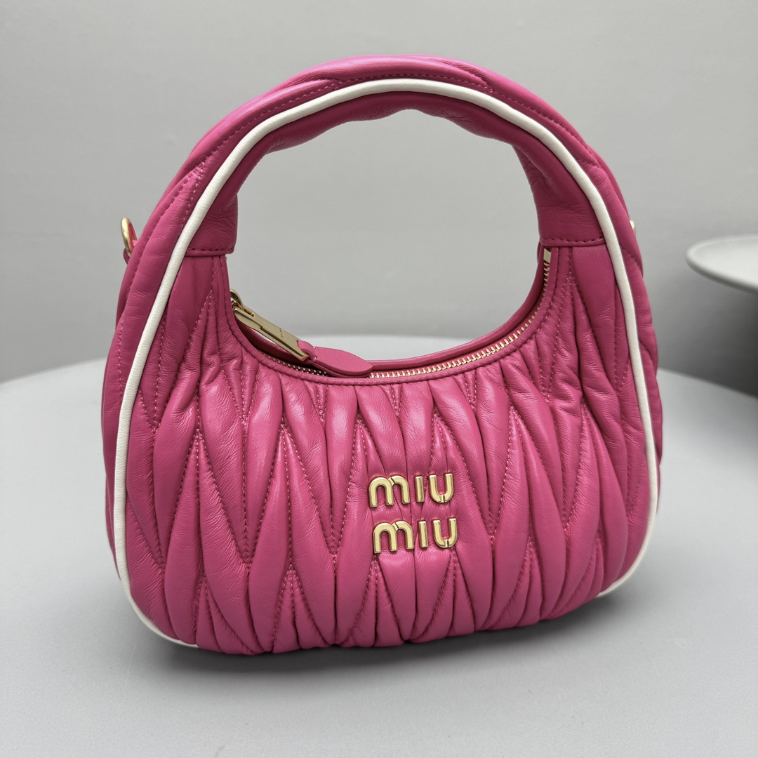 bagsaaa M1v M1v wander matelassé nappa leather bag 5bc125 pink - 20cm